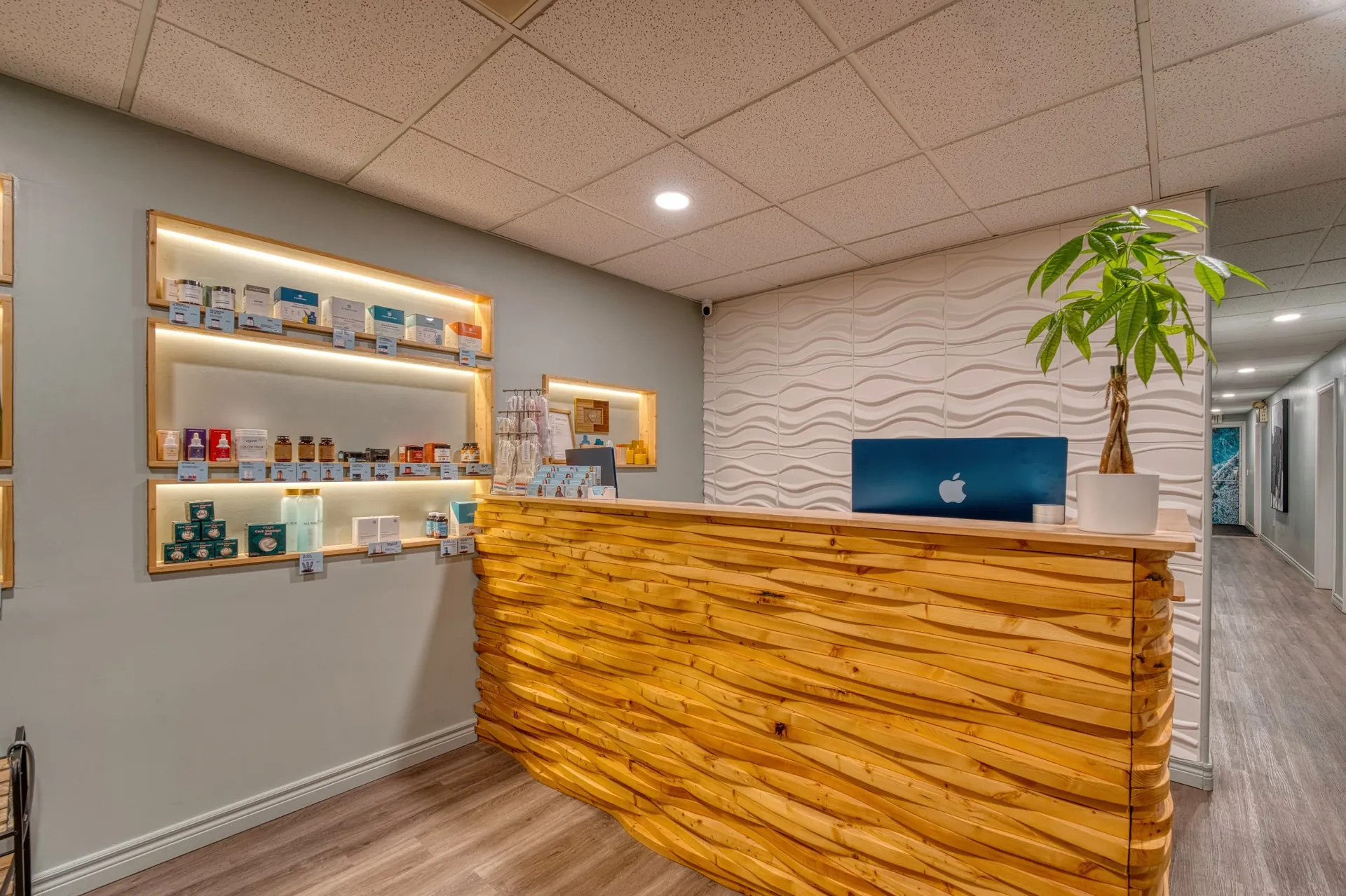 The welcoming reception at All Well Life Chiropractic & Wellness