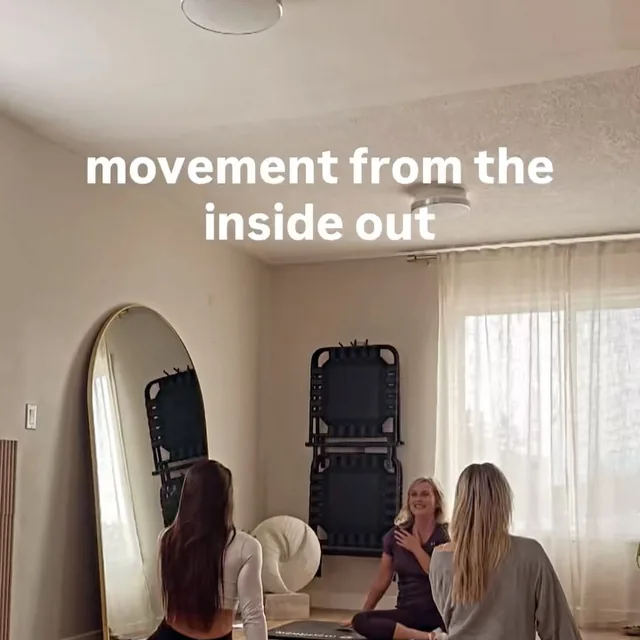 A Pilates class in the studio: movement from the inside out
